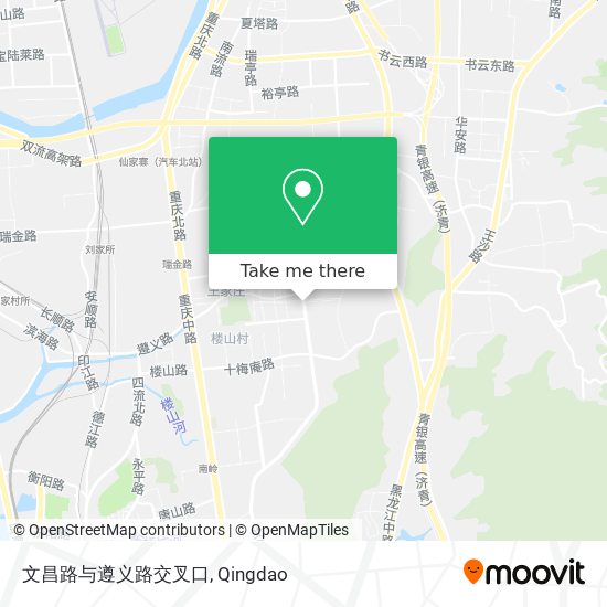 文昌路与遵义路交叉口 map