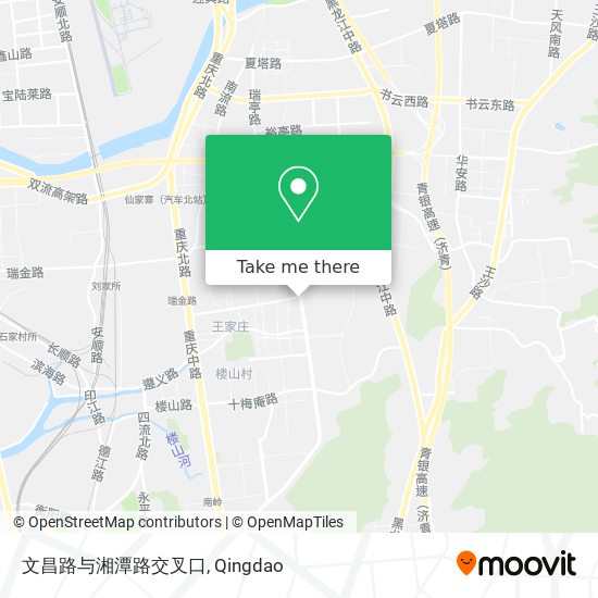 文昌路与湘潭路交叉口 map