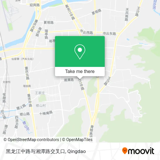 黑龙江中路与湘潭路交叉口 map