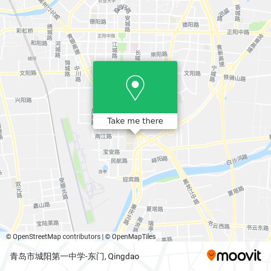 青岛市城阳第一中学-东门 map