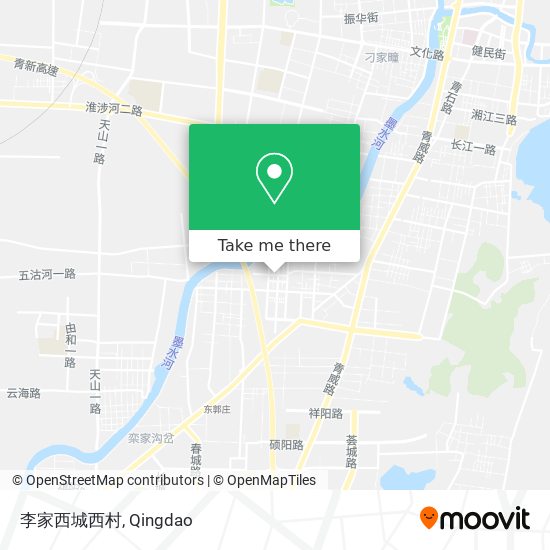 李家西城西村 map