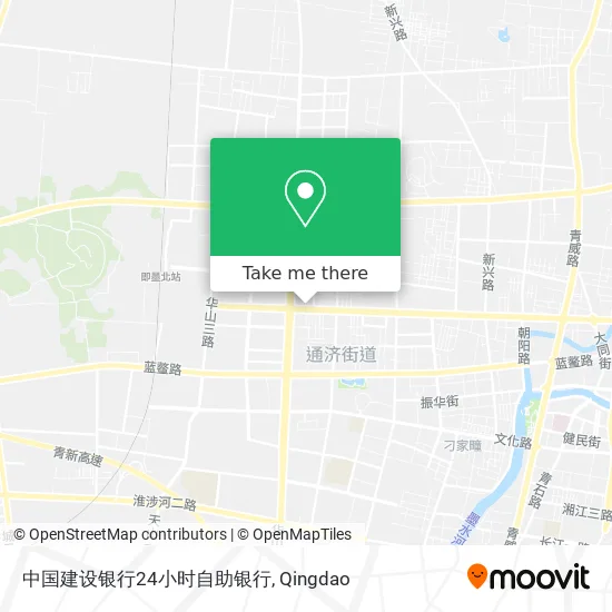 中国建设银行24小时自助银行 map