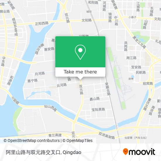 阿里山路与双元路交叉口 map