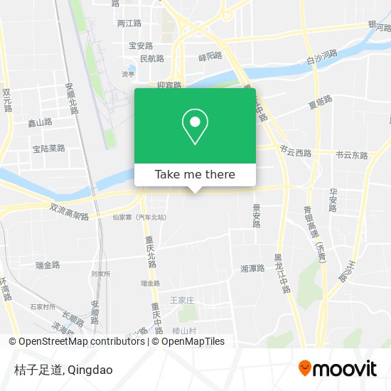 桔子足道 map
