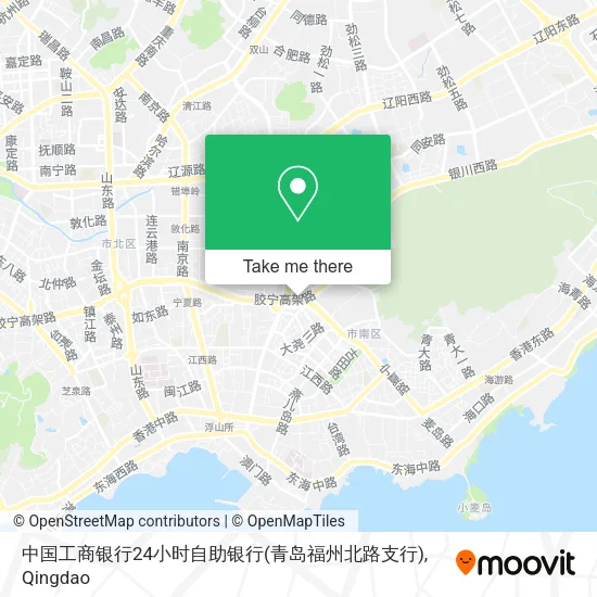 中国工商银行24小时自助银行(青岛福州北路支行) map