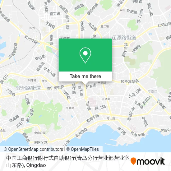 中国工商银行附行式自助银行(青岛分行营业部营业室山东路) map