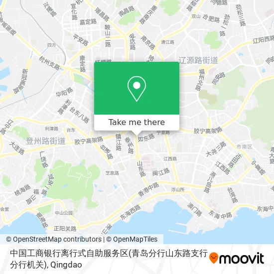中国工商银行离行式自助服务区(青岛分行山东路支行分行机关) map