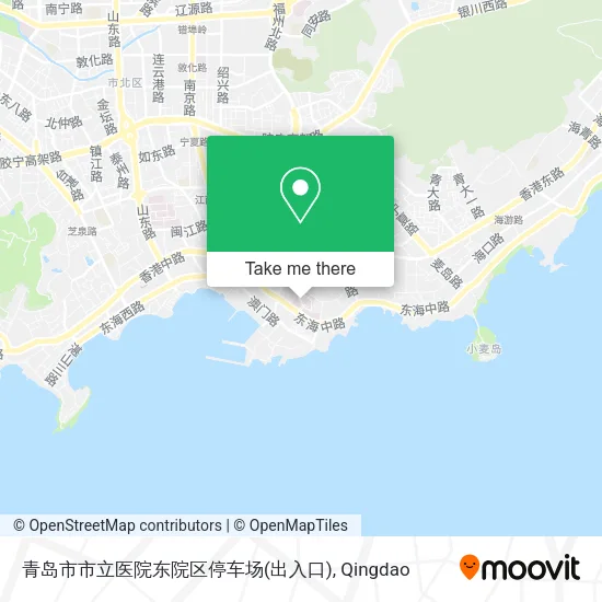 青岛市市立医院东院区停车场(出入口) map