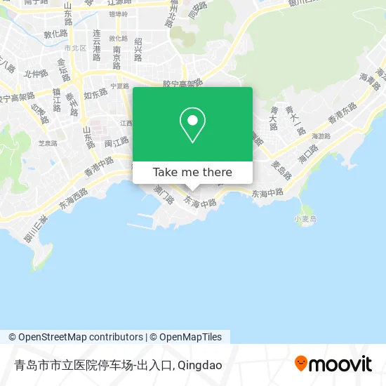 青岛市市立医院停车场-出入口 map