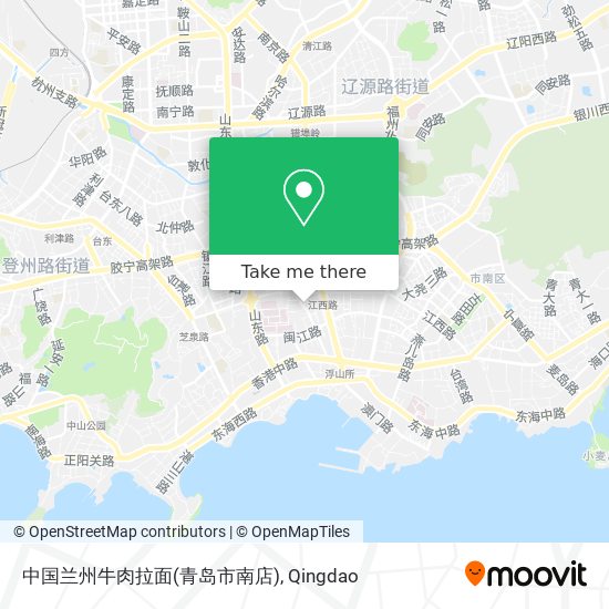 中国兰州牛肉拉面(青岛市南店) map