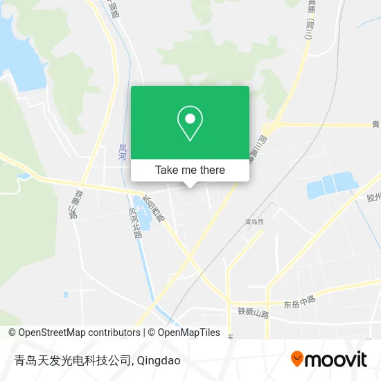 青岛天发光电科技公司 map