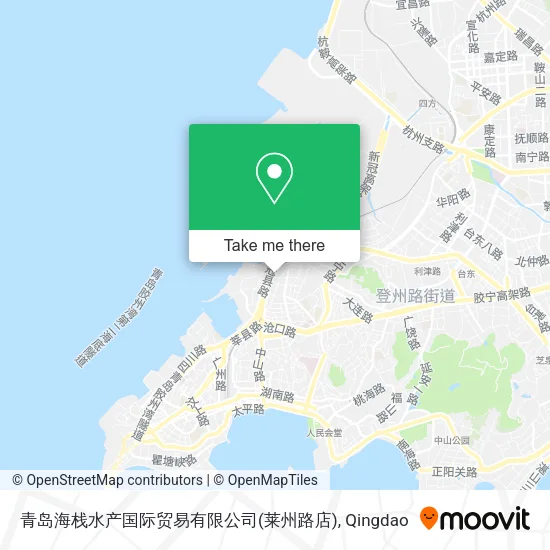 青岛海栈水产国际贸易有限公司(莱州路店) map