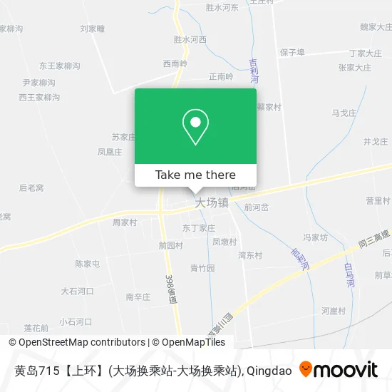 黄岛715【上环】(大场换乘站-大场换乘站) map