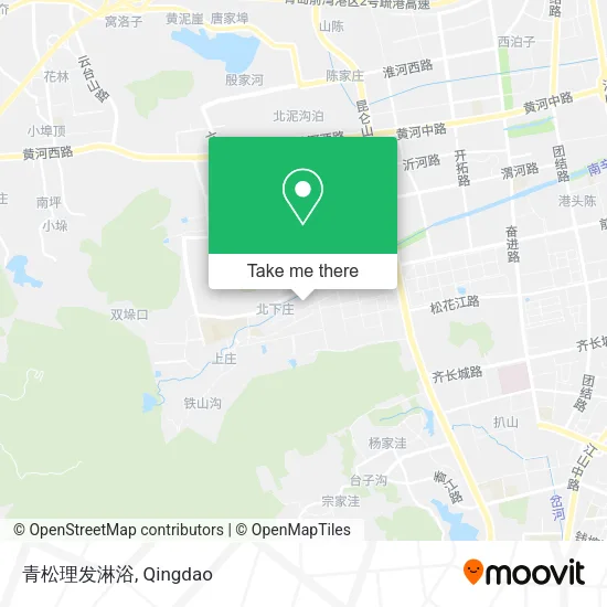 青松理发淋浴 map