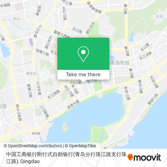 中国工商银行附行式自助银行(青岛分行珠江路支行珠江路) map