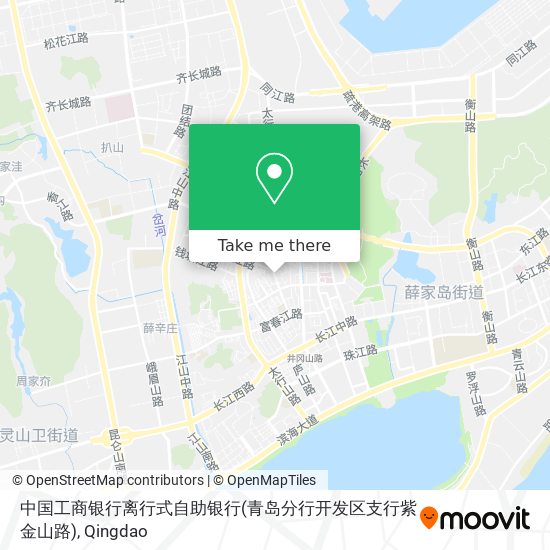 中国工商银行离行式自助银行(青岛分行开发区支行紫金山路) map