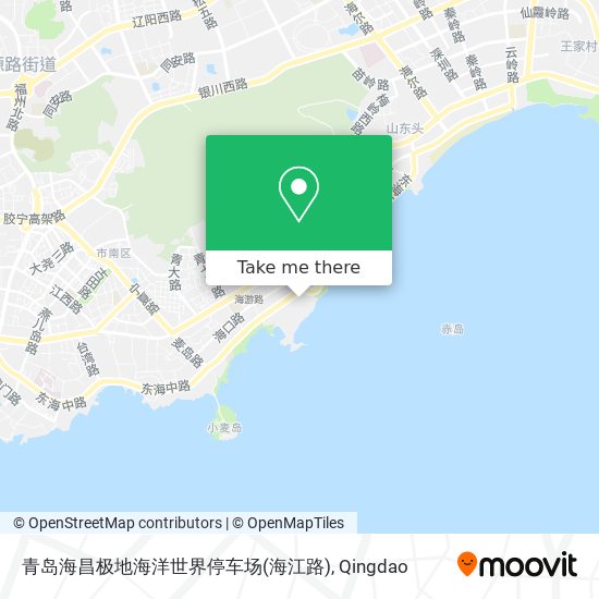 青岛海昌极地海洋世界停车场(海江路) map