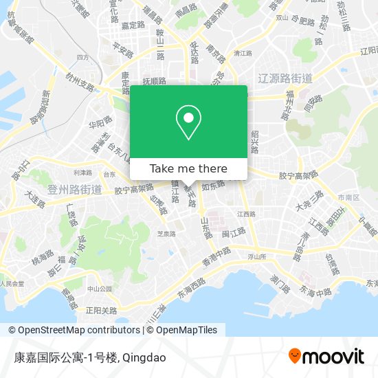 康嘉国际公寓-1号楼 map