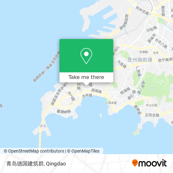 青岛德国建筑群 map