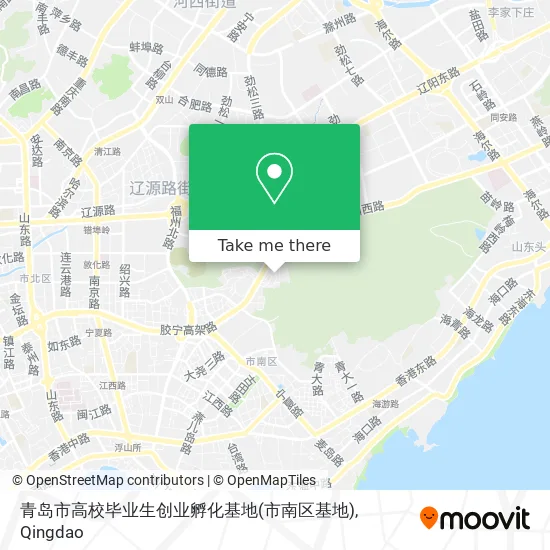 青岛市高校毕业生创业孵化基地(市南区基地) map