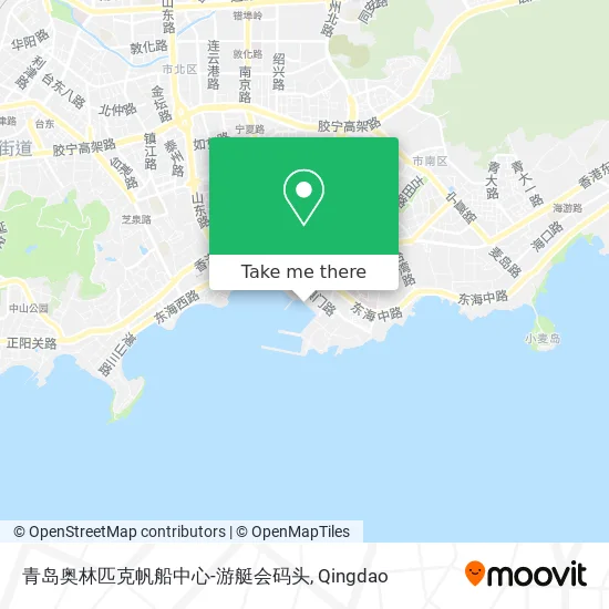 青岛奥林匹克帆船中心-游艇会码头 map