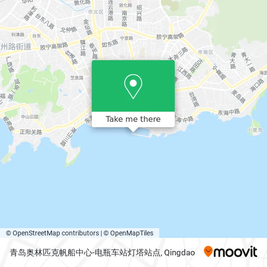 青岛奥林匹克帆船中心-电瓶车站灯塔站点 map