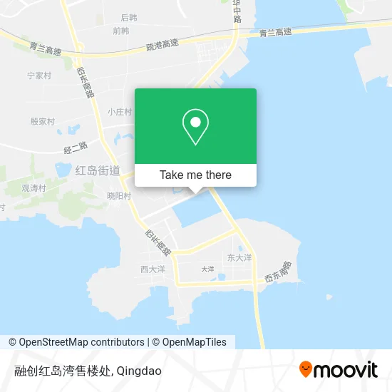 融创红岛湾售楼处 map
