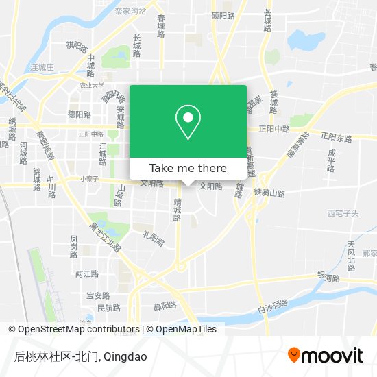 后桃林社区-北门 map
