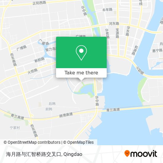 海月路与汇智桥路交叉口 map