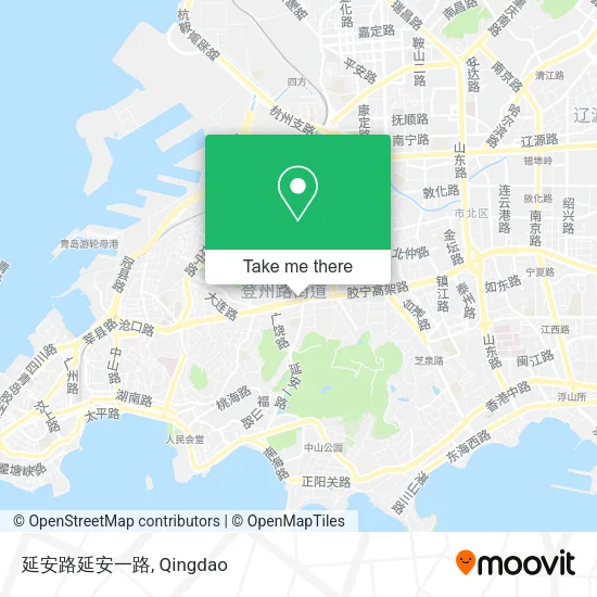 延安路延安一路 map