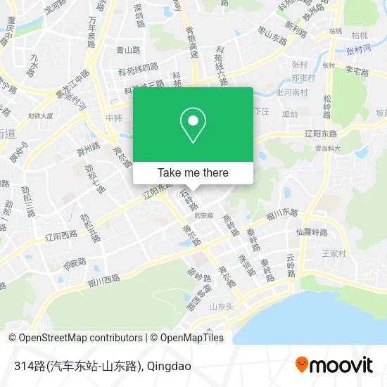 314路(汽车东站-山东路) map