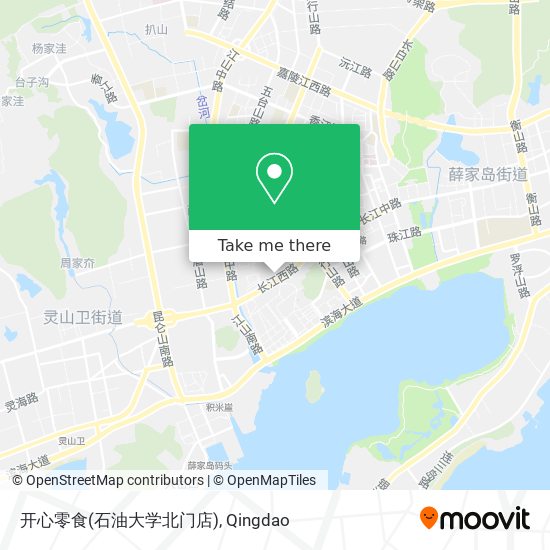 开心零食(石油大学北门店) map
