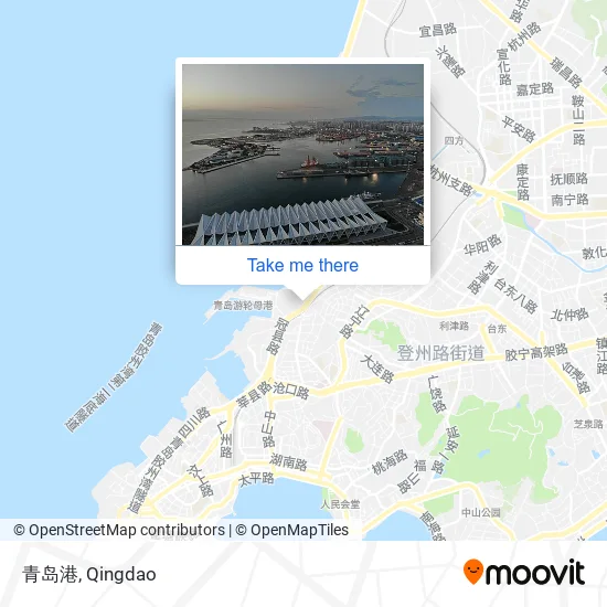 青岛港 map