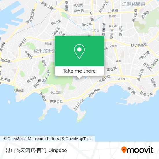 湛山花园酒店-西门 map