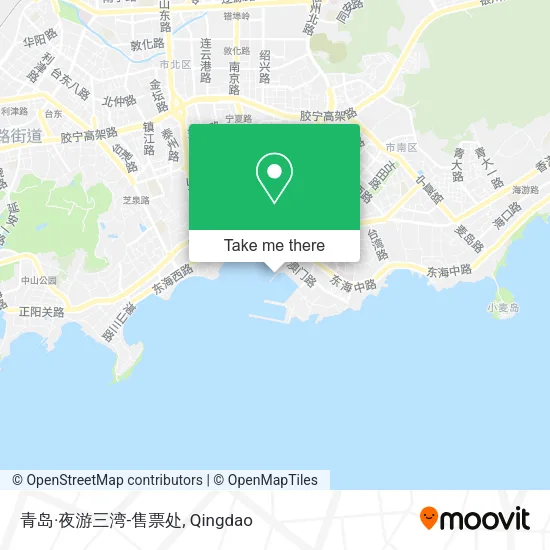 青岛·夜游三湾-售票处 map