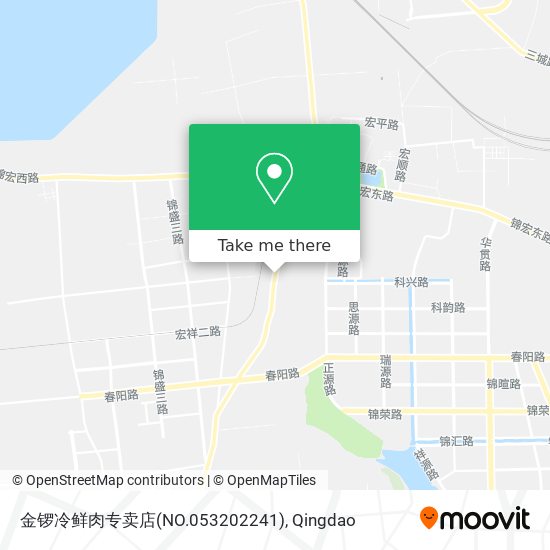 金锣冷鲜肉专卖店(NO.053202241) map
