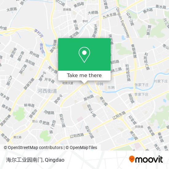 海尔工业园南门 map