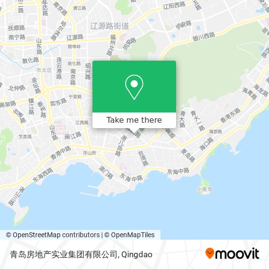 青岛房地产实业集团有限公司 map