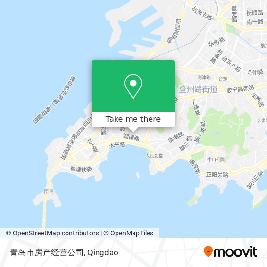 青岛市房产经营公司 map