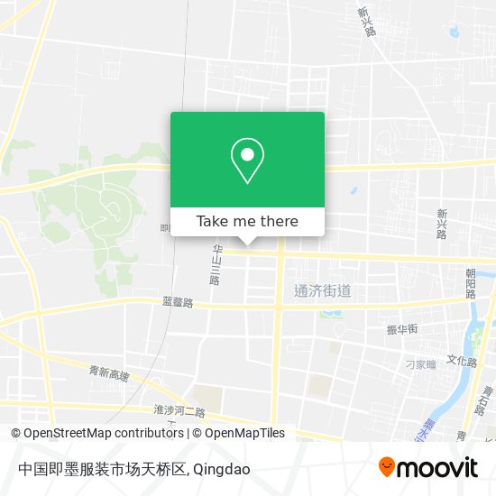 中国即墨服装市场天桥区 map