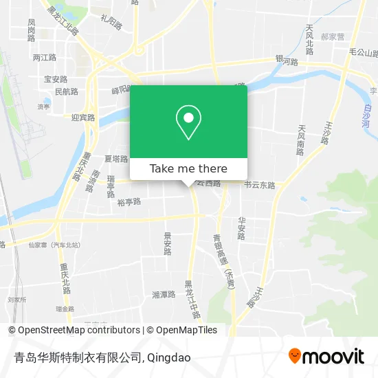 青岛华斯特制衣有限公司 map