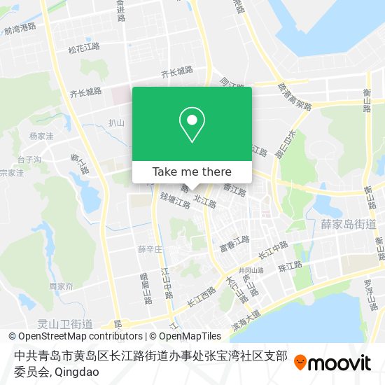 中共青岛市黄岛区长江路街道办事处张宝湾社区支部委员会 map