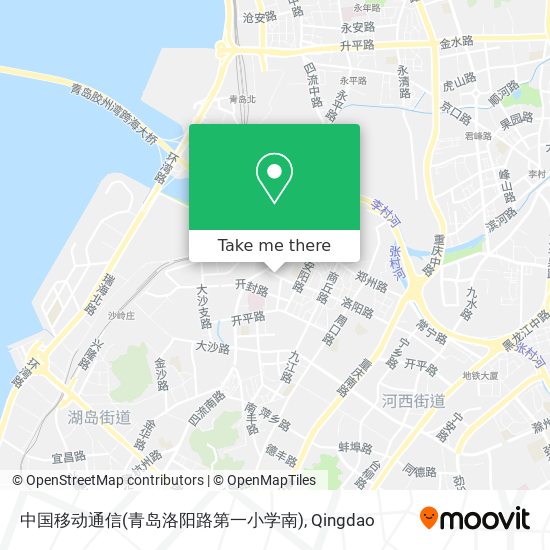 中国移动通信(青岛洛阳路第一小学南) map