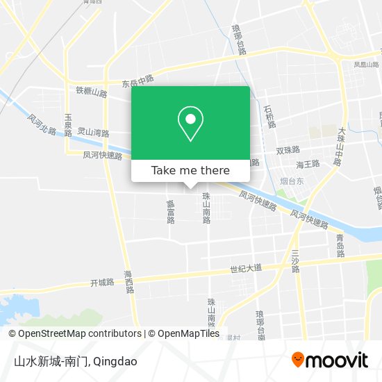 山水新城-南门 map
