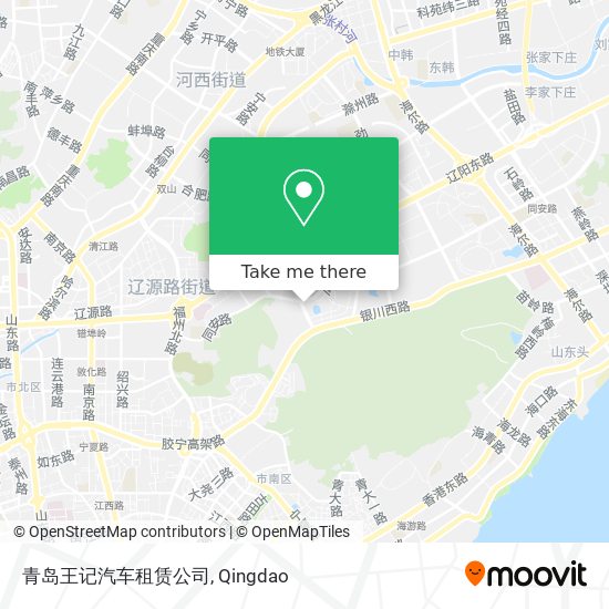 青岛王记汽车租赁公司 map