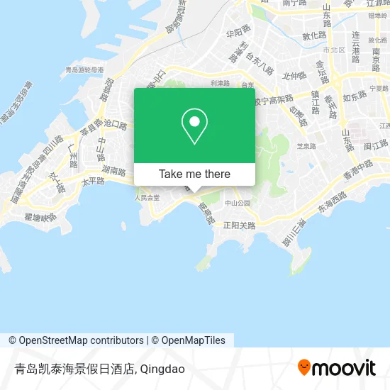 青岛凯泰海景假日酒店 map