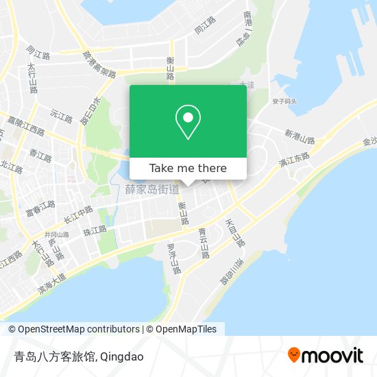 青岛八方客旅馆 map