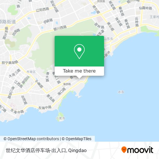 世纪文华酒店停车场-出入口 map
