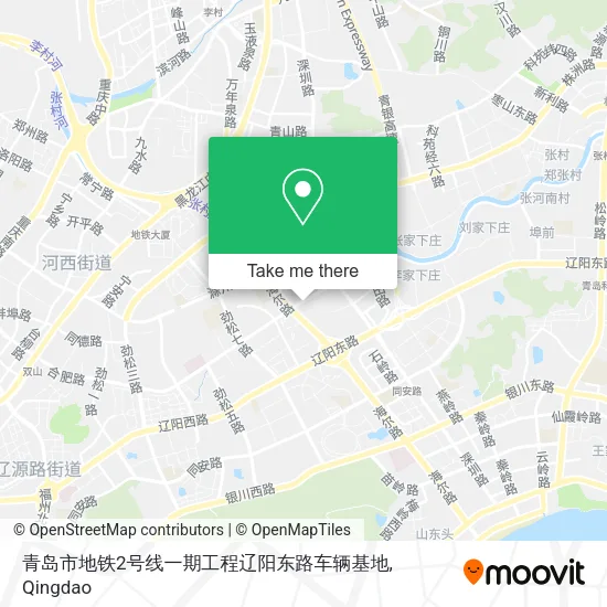 青岛市地铁2号线一期工程辽阳东路车辆基地 map