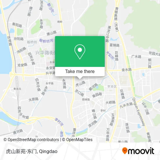 虎山新苑-东门 map